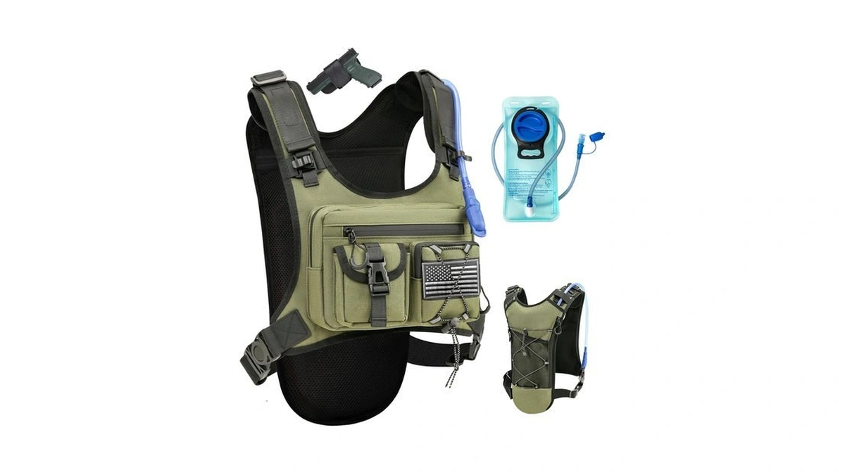 Criuage Usa Patent Running Hydration Vest Backpack, Lightweight Chest Pack