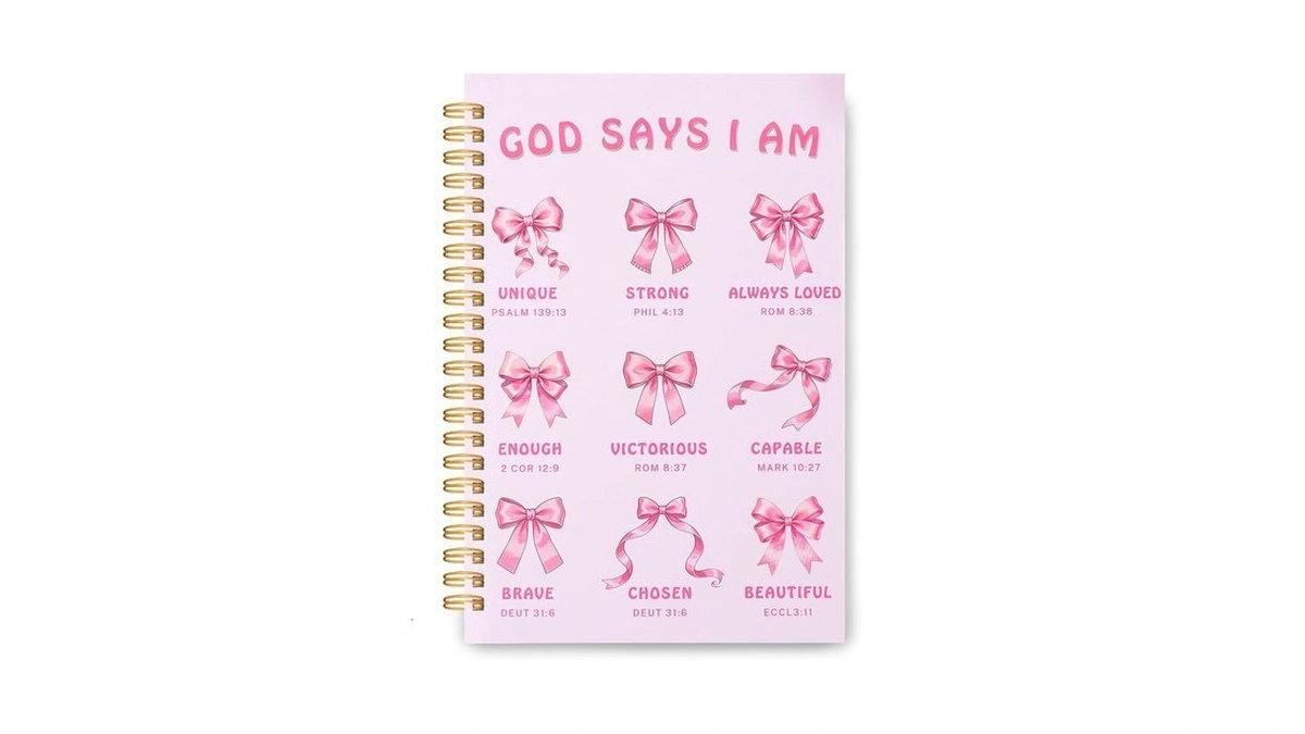 Bible Study Journal For Women, Christian Prayer Spiral Notebook