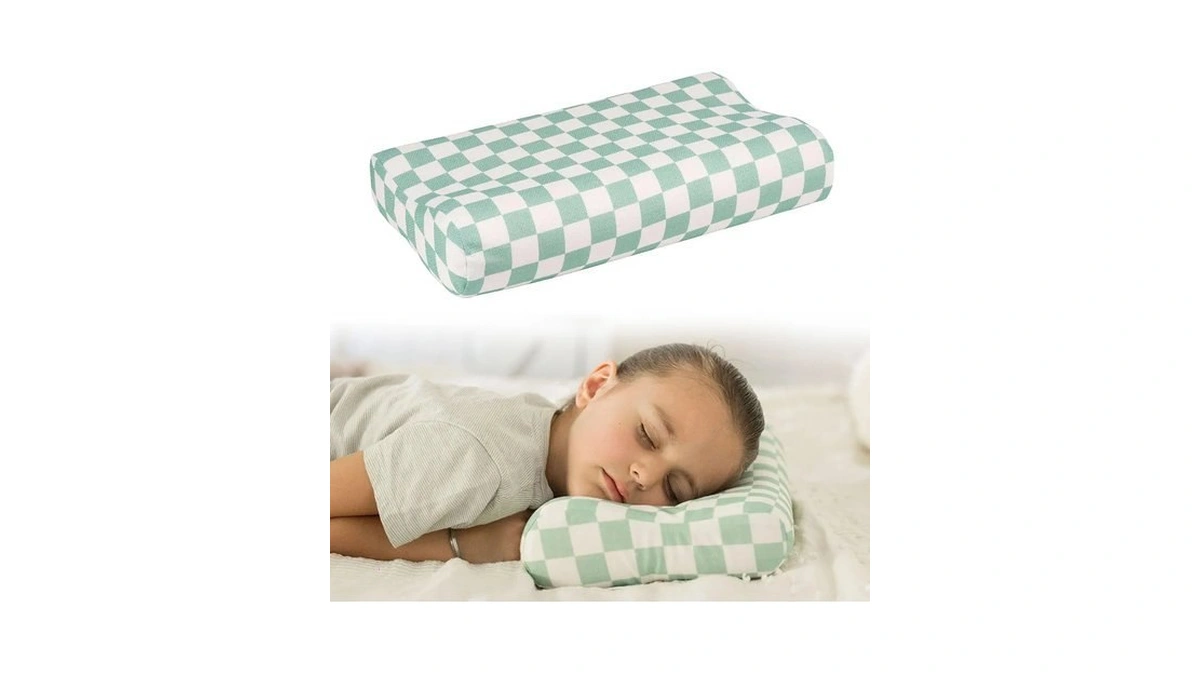 Tiny Twinkle Toddler Pillow With Fitted Pillowcase | Ergonomic Shape