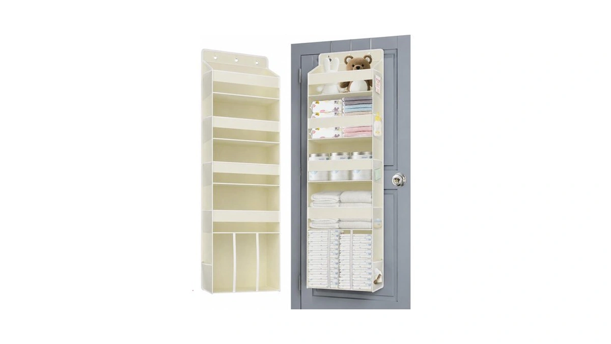 Tahavice 5-tier Over The Door Nursery Organizer With 10 Mesh