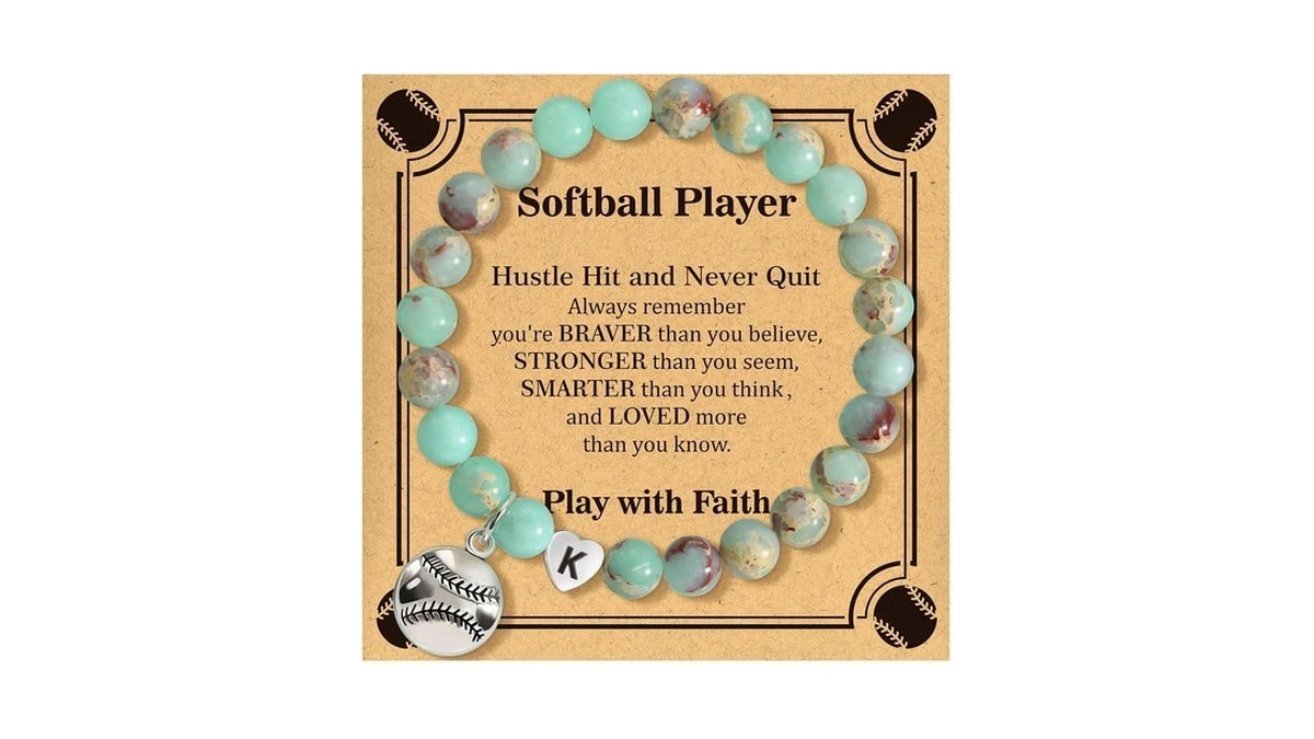 Baylay Softball Gifts For Teen Girls, Softball Bracelet Stuff Accessories