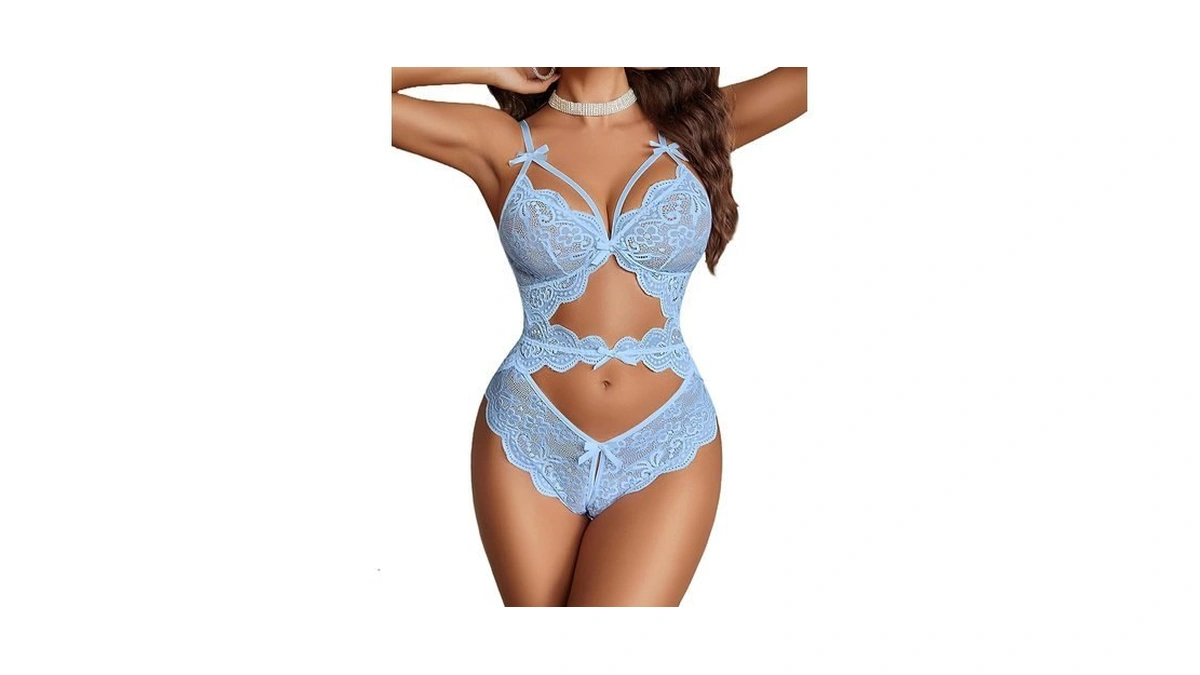 Avidlove Women Lingerie Lace Teddy Cut Out One Piece Bodysuit