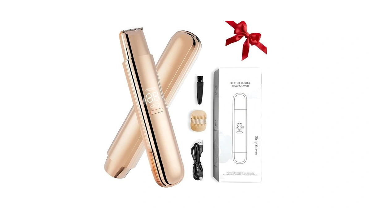Bikini Trimmer For Women, 2 In 1 Dual-head Electric Razors