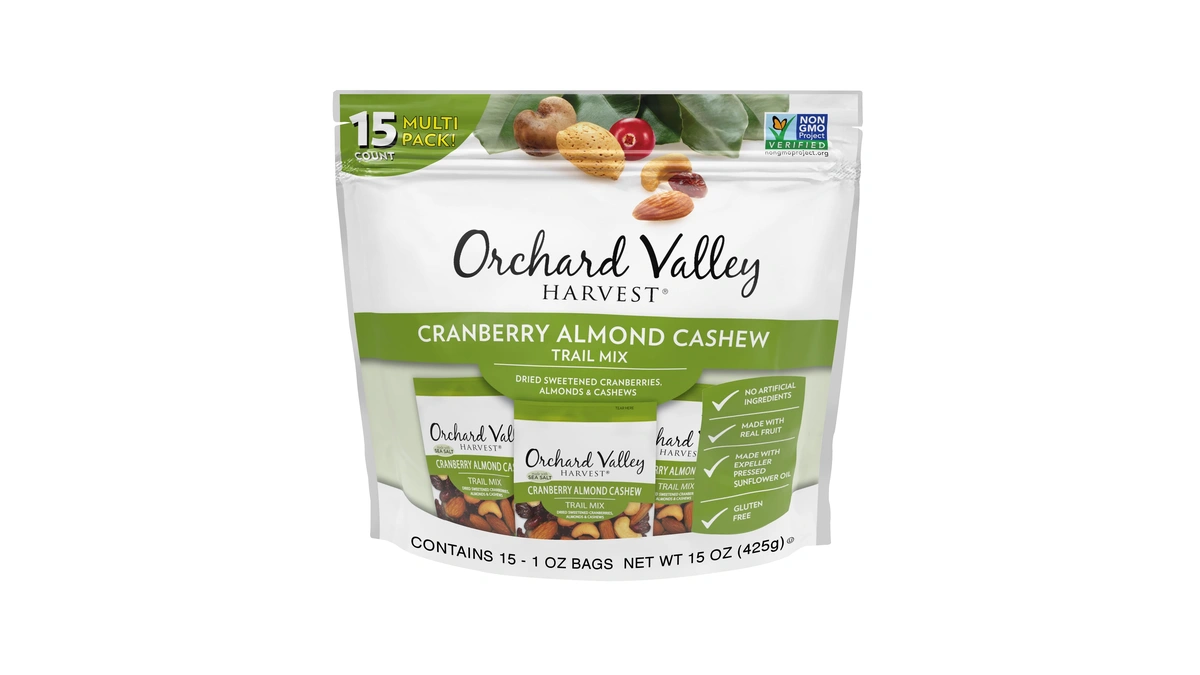 Orchard Valley Harvest Cranberry Almond Cashew Trail Mix, 1 Oz
