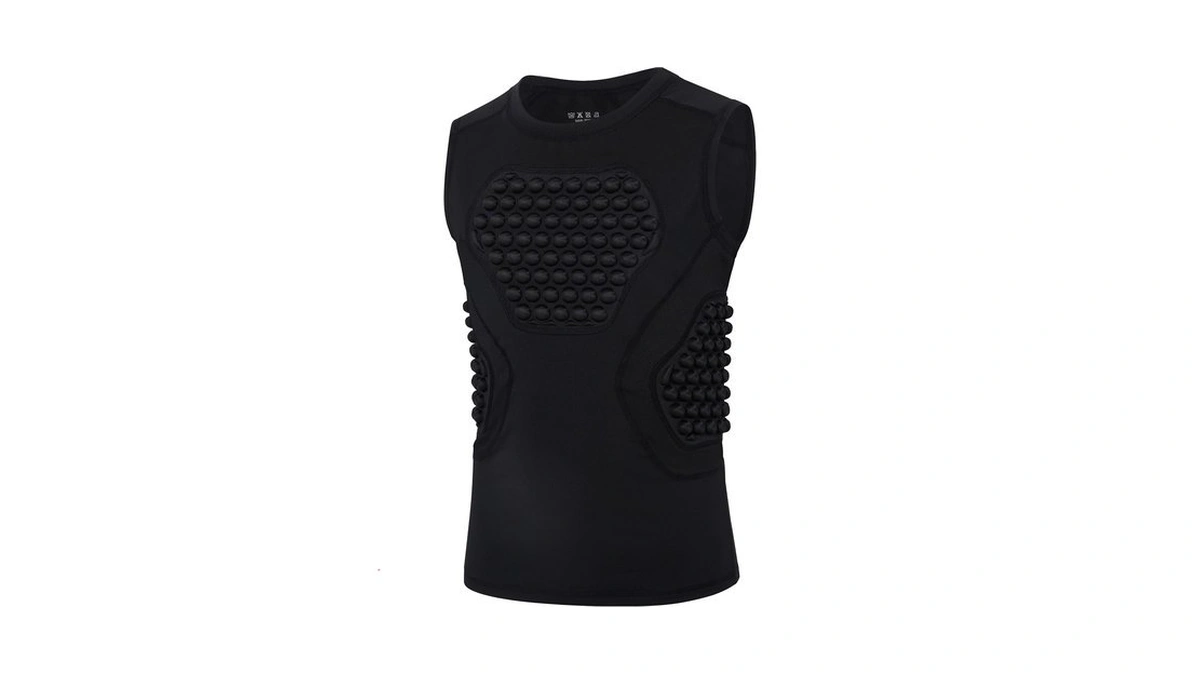 Rikuaou Youth Football Baseball Chest Protector Padded Compression Shirt