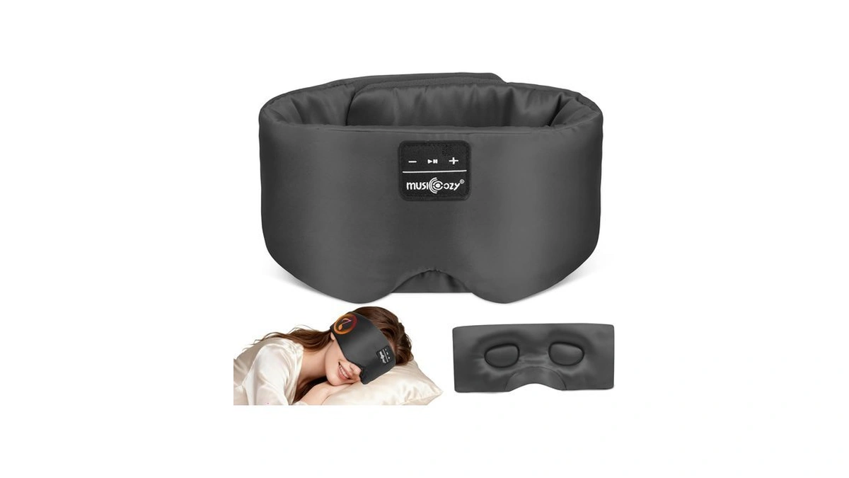 Musicozy 3d Mulberry Silk Sleep Mask Bluetooth 5.4 Headphones Full