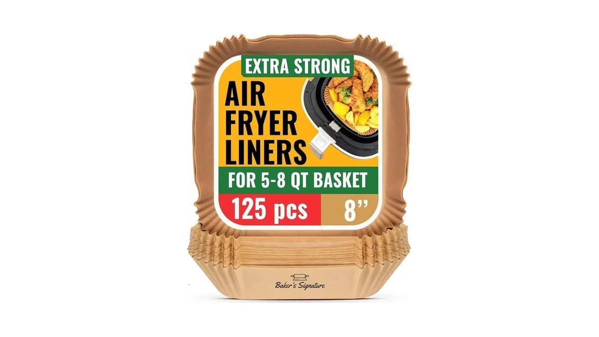 Air Fryer Paper Liners, 125pcs Air Fryer Disposable Liners