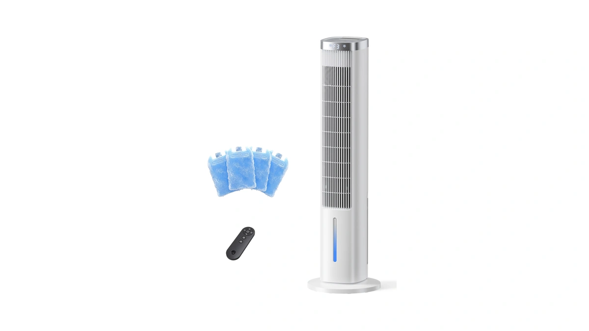 Windowless Portable Air Conditioner, 38.6" Evaporative Air Cooler For Room