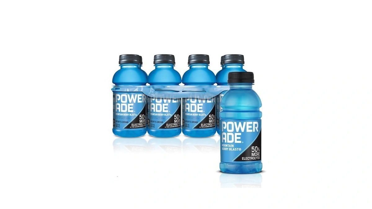 Powerade Sports Drink, Mountain Berry Blast Electrolyte Drink, 12 Oz