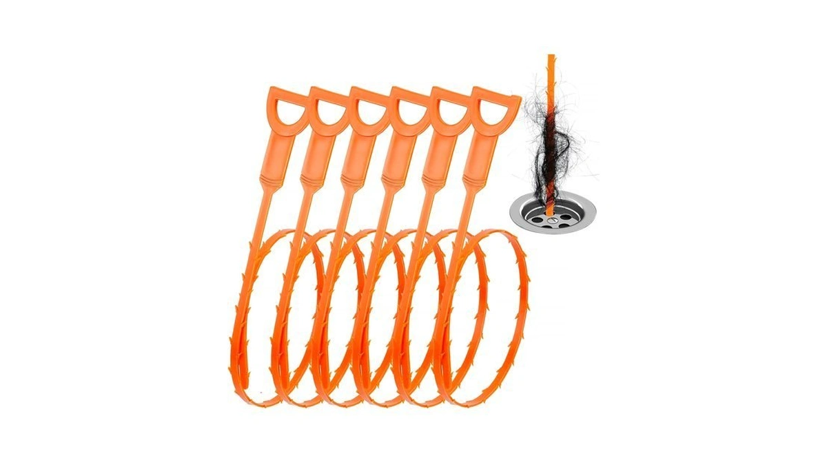 Drsnake Drain Clog Remover, 25-inch Drain Hair Removal Tool, Drain
