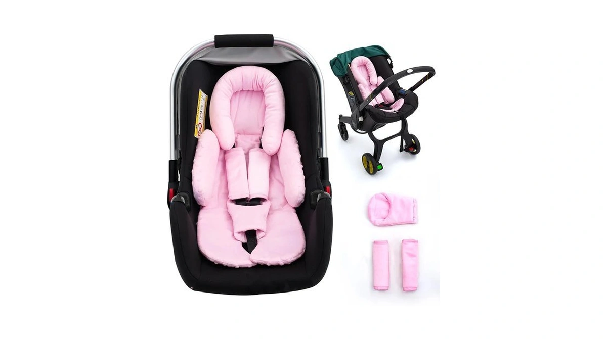 Infant Car Seat Insert With 3 Shoulder & Crocth Covers,
