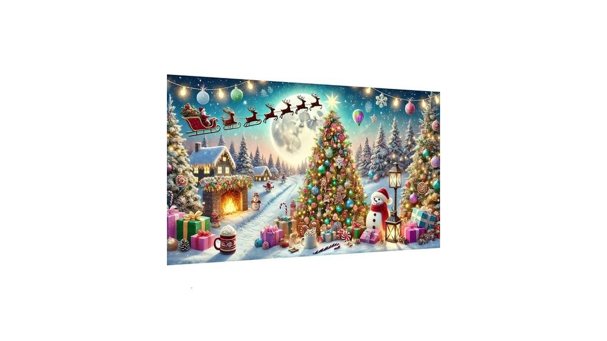 Ekuxom Large Christmas Tree Diamond Art Kits For Adults 27.5