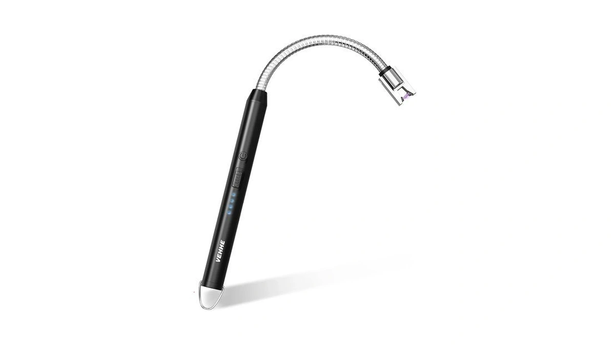 Vehhe Electric Candle Lighter, Flexible Neck Windproof Usb C Rechargeable