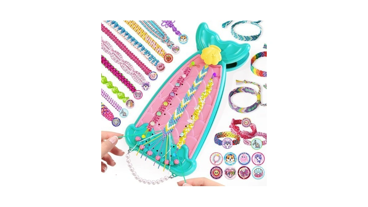 Euclidean Cube 2 In 1 Friendship Bracelet Making Kit For