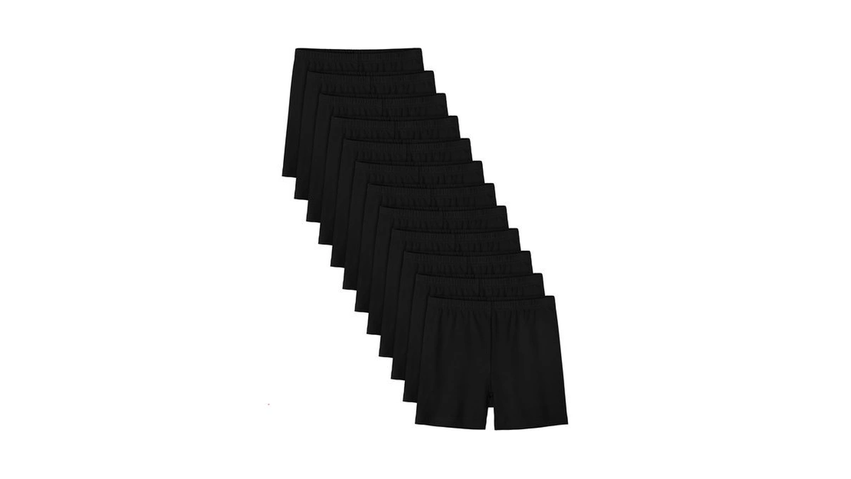 12 Pack Girls Bike Shorts Toddler Cartwheel Under Dress Short