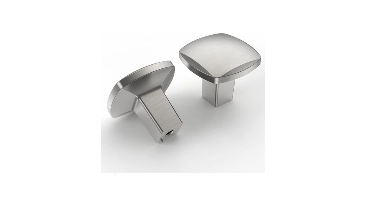 Aootoch 10 Pack 1 Inch Brushed Nickel Square Cabinet Knobs
