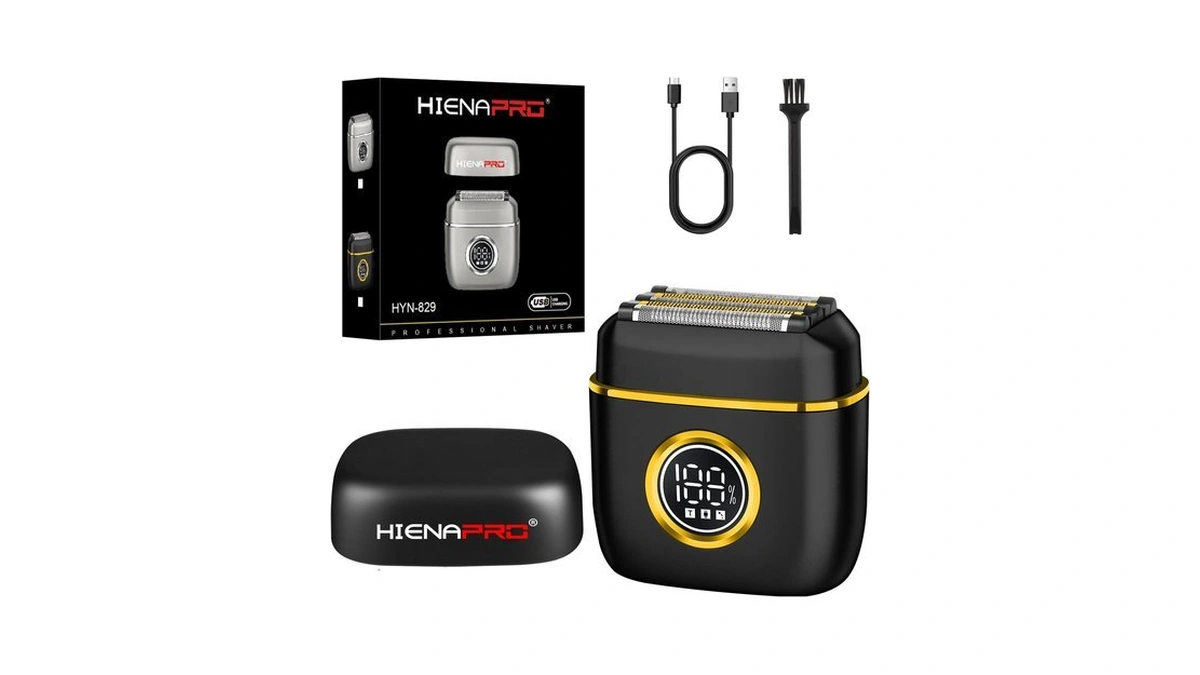 Hiena Pro Men's Foil Shaver, Usb-c Rechargeable, Ipx7 Waterproof
