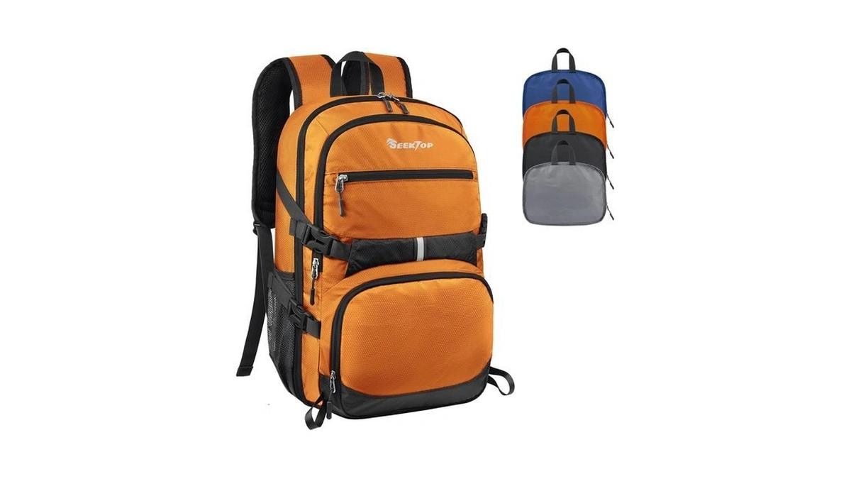 Seektop Lightweight Travel Backpack For Men Women, Multiple Pockets 40l