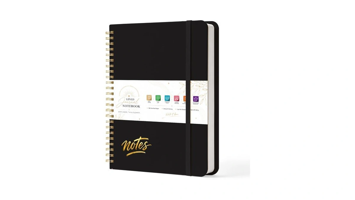 Lined Spiral College Ruled Journal Notebook，140 Pages，a5(5.9" X 8.3")