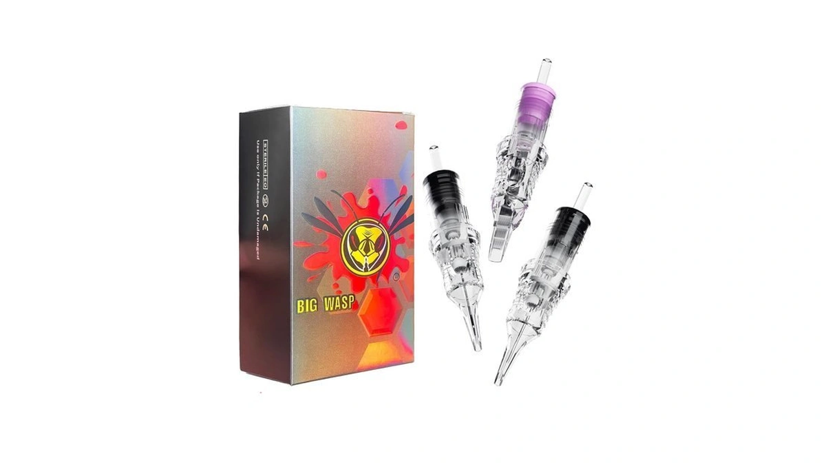 Bigwasp Classic 50pcs Tattoo Cartridge Needles Round Liner Curved Magnum