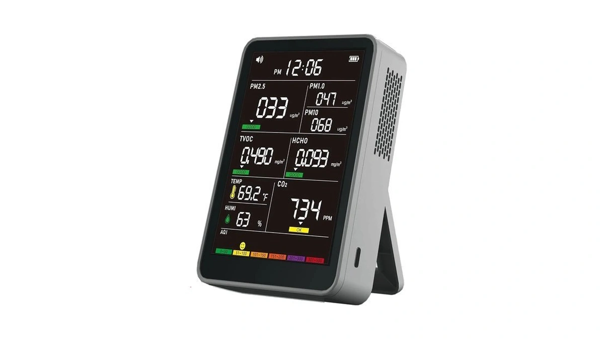 Amazon coupon: 16-in-1 Indoor Air Quality Monitor, High