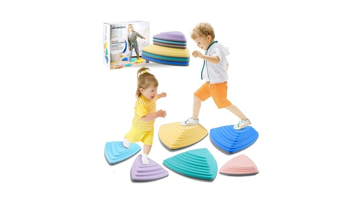Stepping Stones For Kids, Non-slip Toddlers Stepping Stones, Balance River