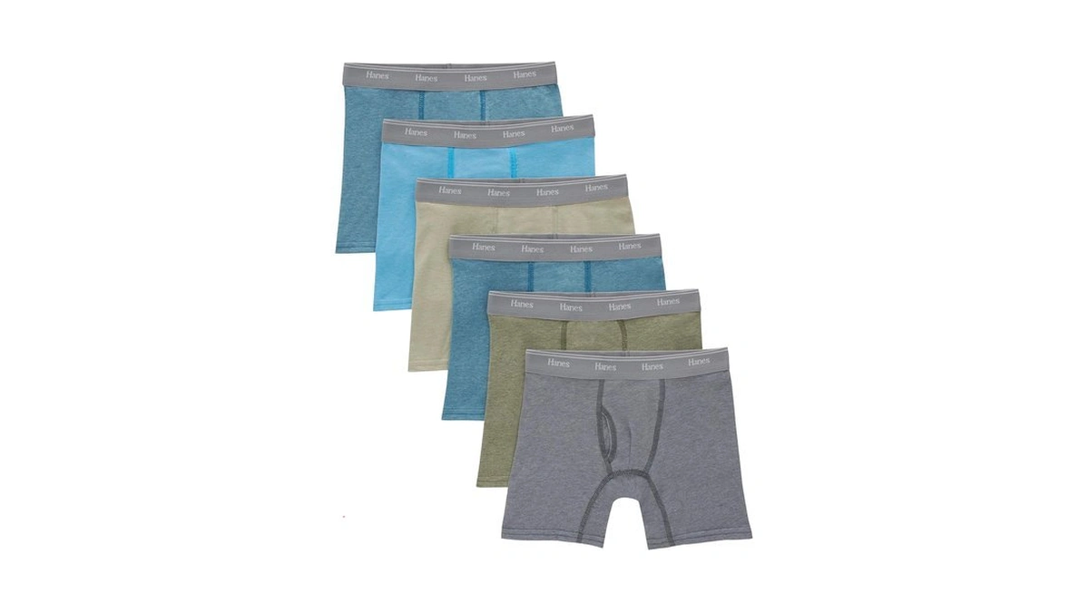 Hanes Big Originals Boxer Briefs, Tween Boy Underwear, Cotton Stretch,