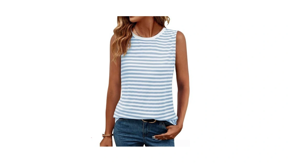 Gkbk Womens Tank Tops High Neck Loose Fit Casual Summer
