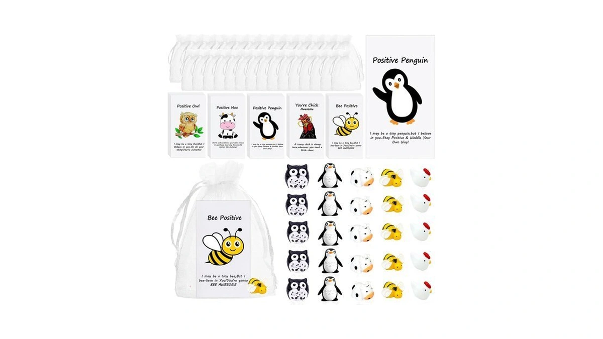 Yulynjq 20set Mini Animal Pun Card Employee Appreciation Gifts Bulk