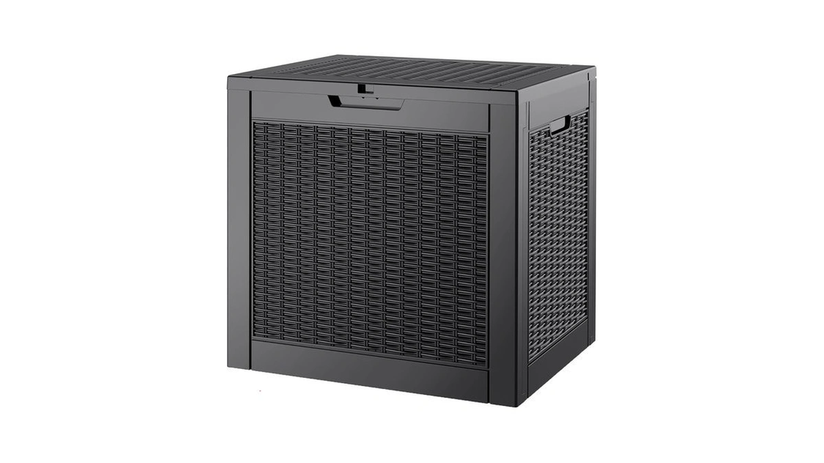 Gulaimoao Outdoor Storage Waterproof Deck Box For Patio (35 Gallon,
