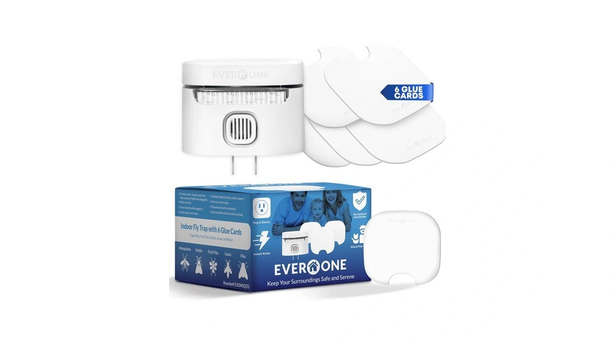 Everone Indoor Fly Trap Device With 6 Glue Cards –