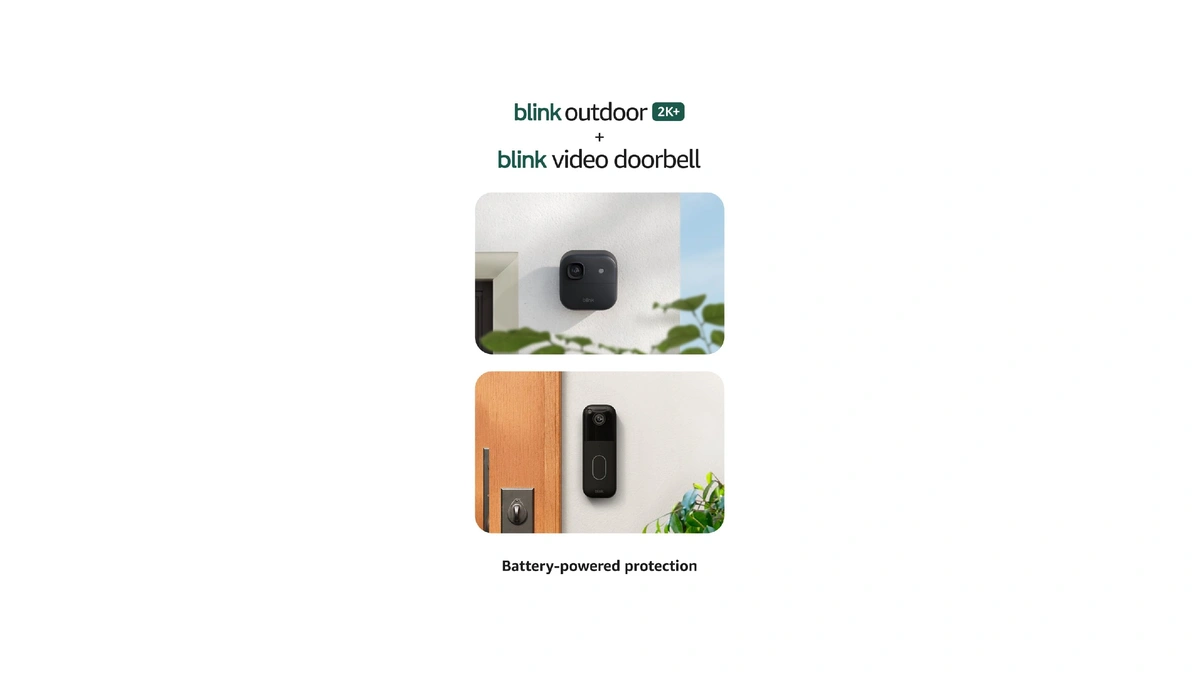 Blink Outdoor 2k+ And Video Doorbell – Two-year Battery Life,