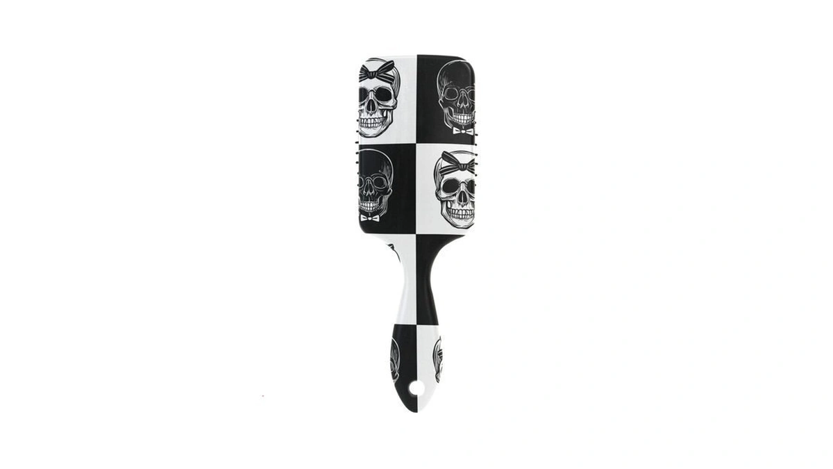 Dead Skulls Hair Brush-paddle Brush, Detangling And Adding Shine For