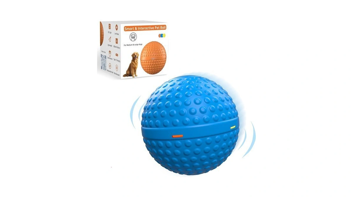 Snoywen Interactive Dog Toys, Automatic Moving Bouncing Rolling Ball, Food-grade