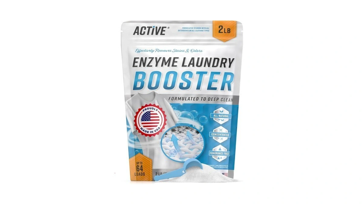 Enzyme Laundry Booster Odor Remover - 2 Lbs Unscented Enzymatic