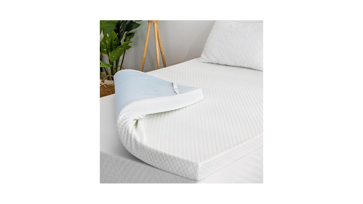 Egohome 4 Inch Full Memory Foam Mattress Topper With Removable