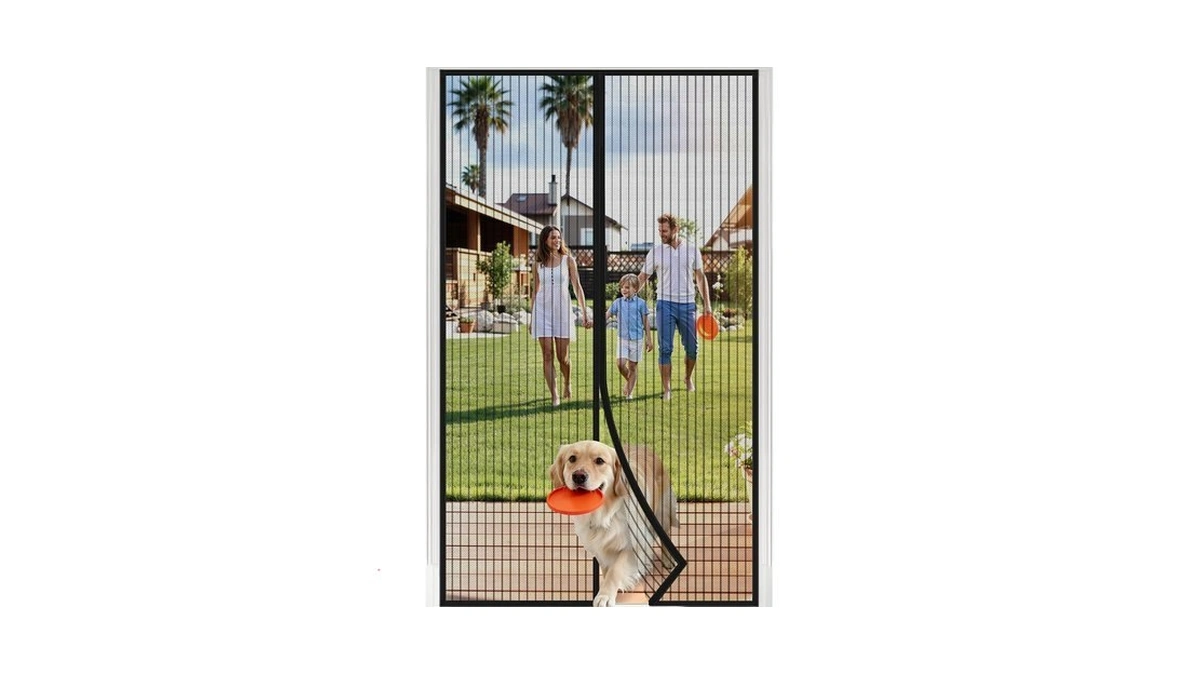 Tastictotes Magnetic Screen Door Mesh With Magnetic Closure, 38" ×