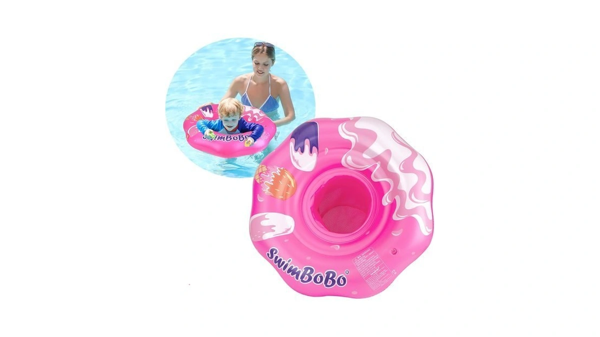 Swimbobo Baby Swimming Floats With Adjustable Seat (red Ice Cream)