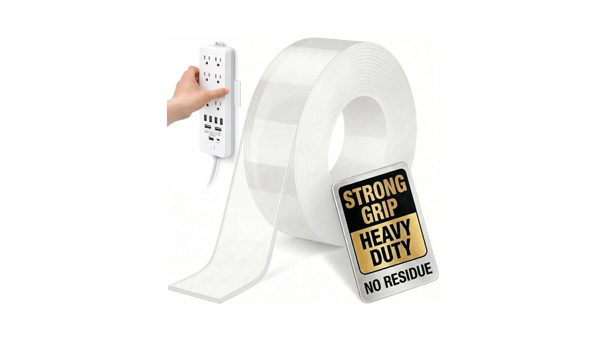 Bekhic Double Sided Tape Heavy Duty, Clear Mounting Tape Nano