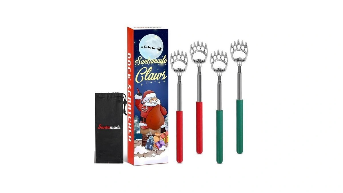 Santamade Bear Claw Back Scratcher 4 Pack, Telescopic Expendable Cool