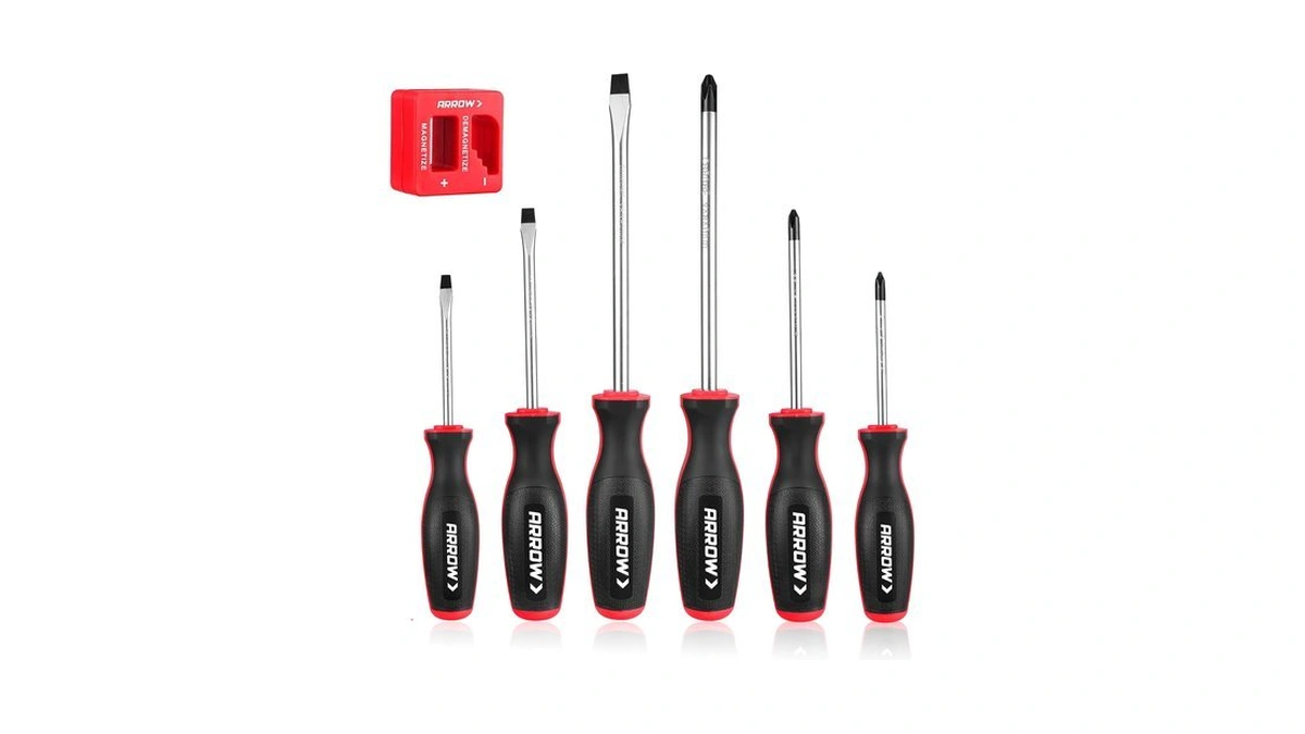 Arrow 7-piece Magnetic Screwdriver And Magnetizer/demagnetizer Set