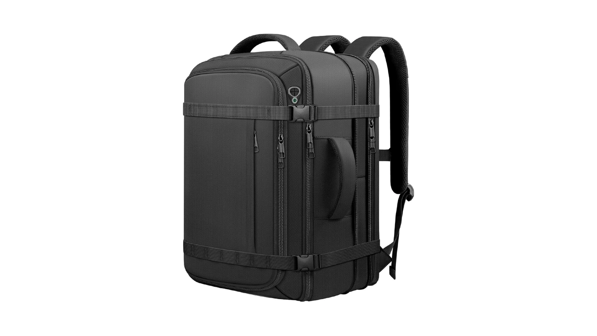 Travel Backpack With Lifetimewarranty,expandable Carry On Backpack,black