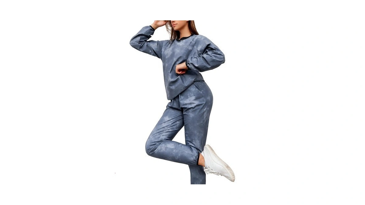 Galche Women's Sauna Suit 2-piece Comfort Fit Sweatshirt And Pants