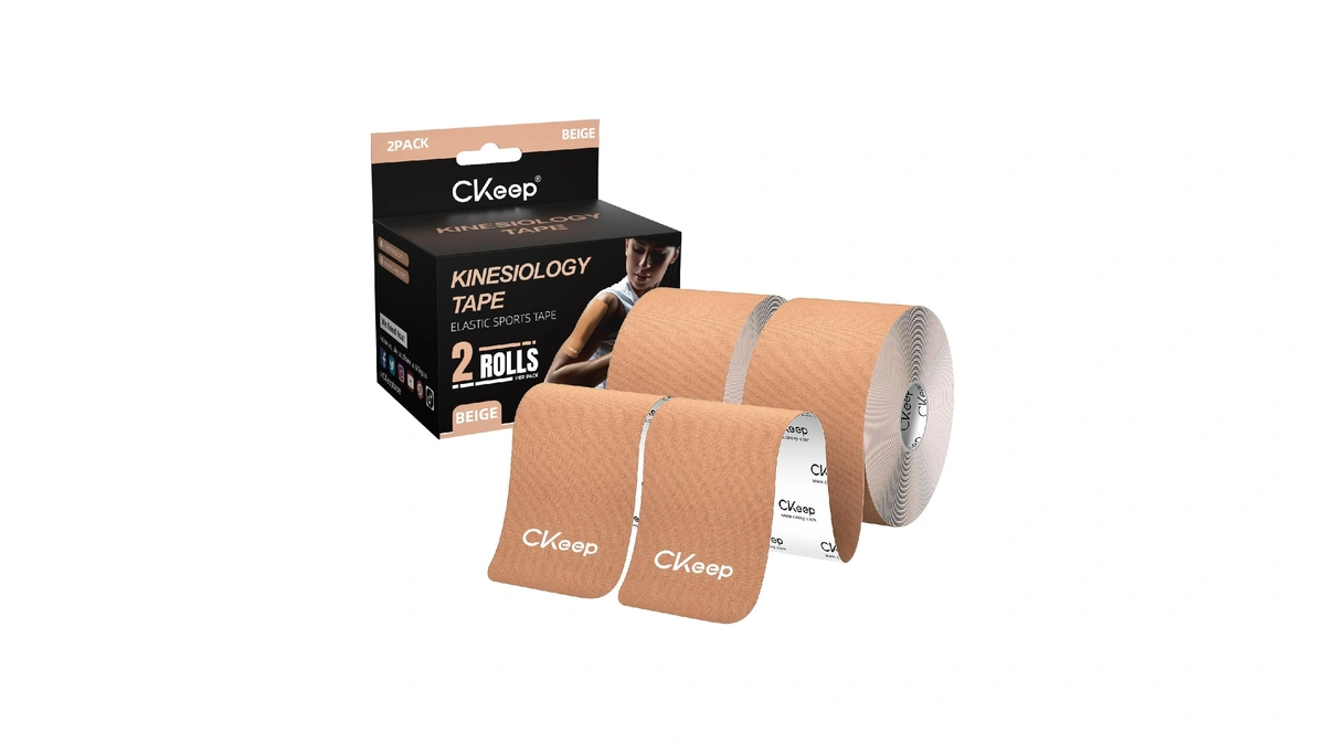 Ckeep Kinesiology Tape, Uncut Premium Elastic Athletic Tape 2 Rolls,