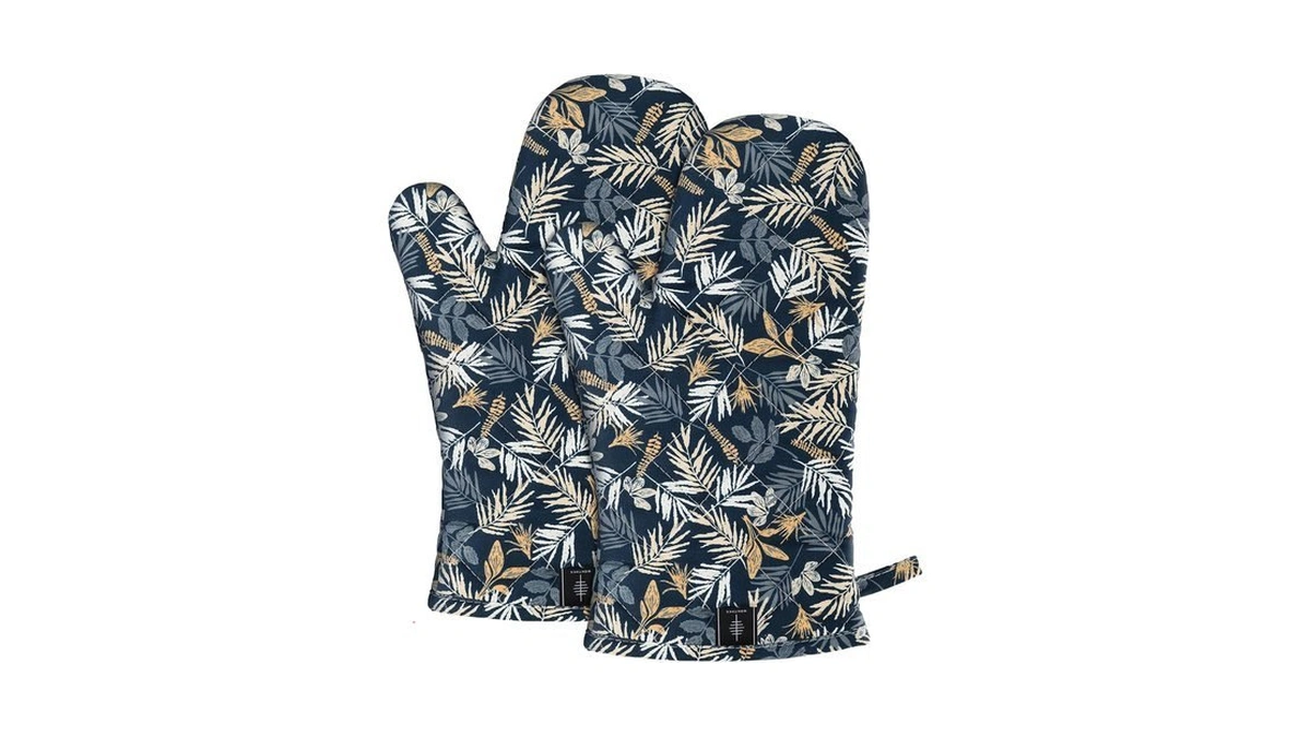 Amazon : Bonthee Oven Mitt Extra Long Cotton Cook