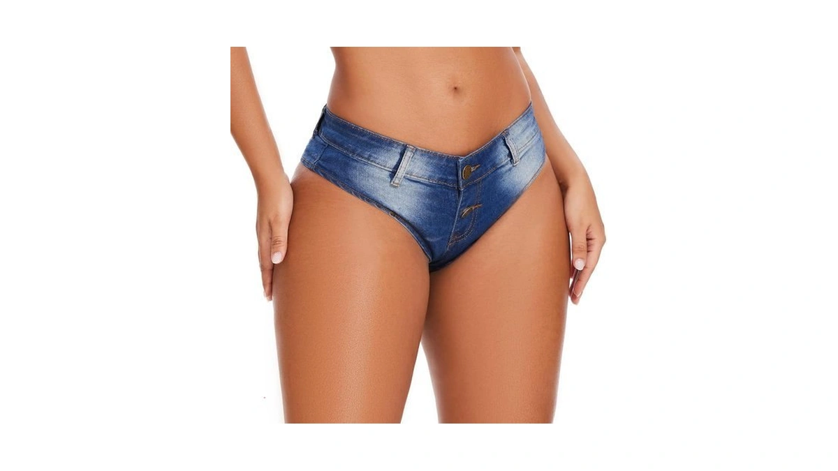 Lzkehcy Women's Sexy Low Rise Mini Denim Shorts Jeans Hot