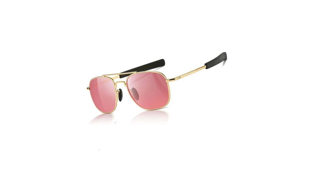 Sungait Men's Military Style Polarized Pilot Aviator Sunglasses Bayonet Temples