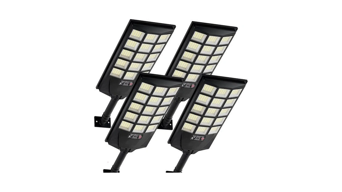 Oneluner Solar Lights Outdoor Waterproof, 6500k Dusk To Dawn Solar