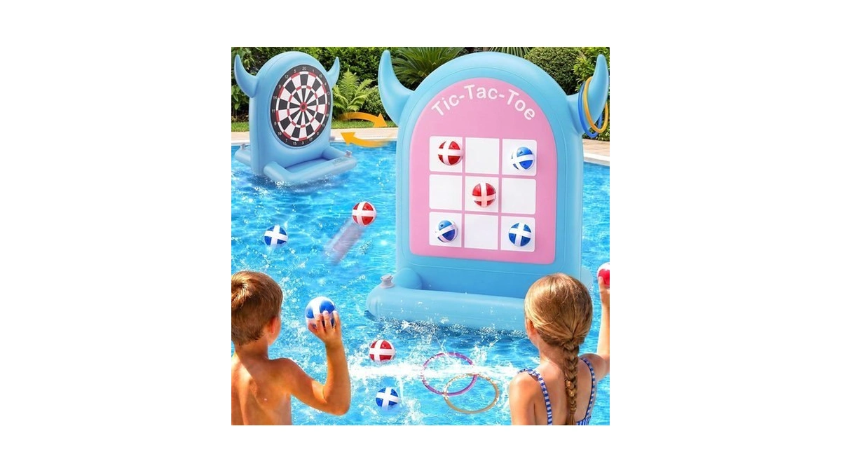 Pool Games Toys Set 3-in-1 Outdoor Water Toys With Throwing