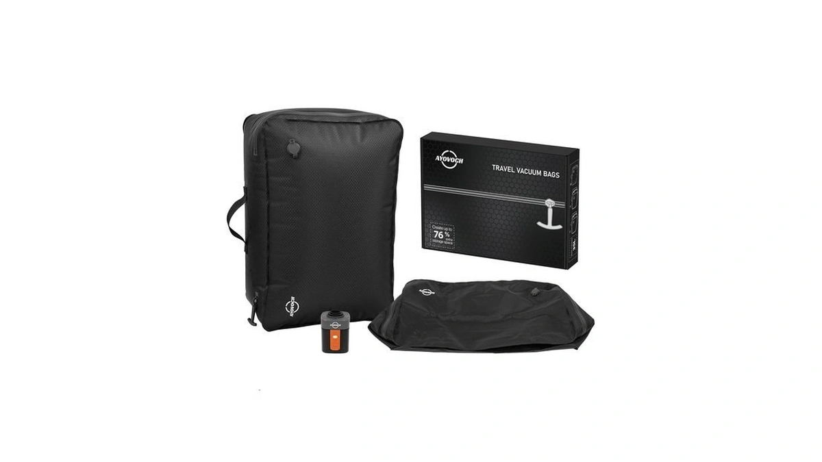 Ayovoch Travel Vacuum Bags With Wireless Pump 70l, 24in Vacuum